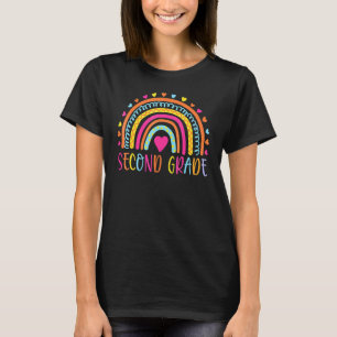 Second Grade Rainbow Girls Boy Teacher Team 2nd Gr T-Shirt