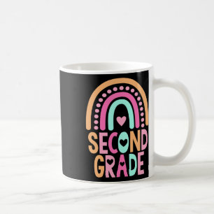 Second Grade Rainbow Girls Boys Teacher Cute 2nd G Coffee Mug