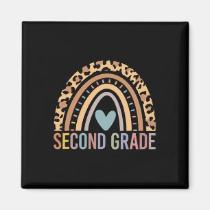 Second Grade Rainbow Girls Boys Teacher Team 2nd G Magnet