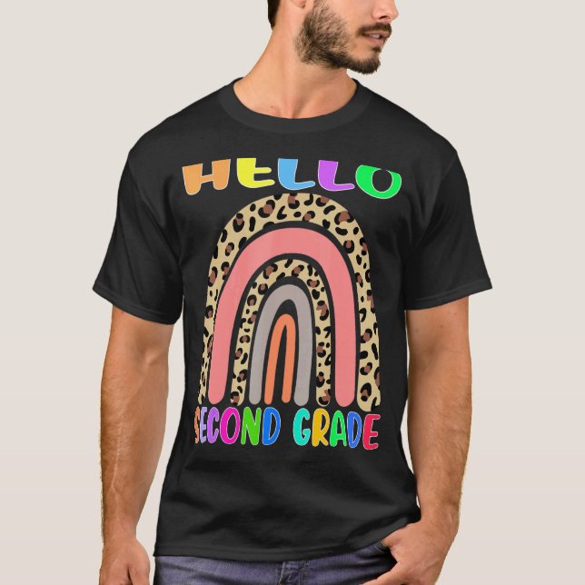 Second Grade Rainbow Teacher Team 2nd Grade Squad T-Shirt (Front)