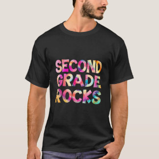 Second Grade Rocks Tie Dye Team 2Nd Grade Teacher T-Shirt
