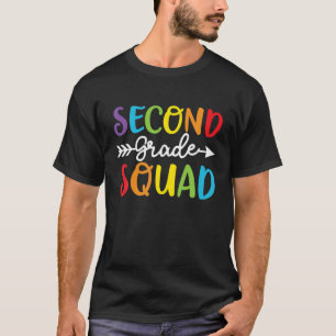 Second Grade Squad 2Nd Grade Teacher Students Back T-Shirt