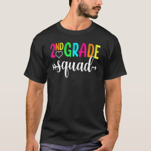 Second Grade Squad Back To School Teacher Kid Team T-Shirt