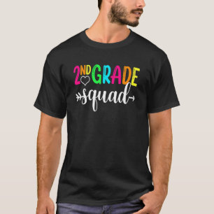 Second Grade Squad Back To School Teacher Kid Team T-Shirt