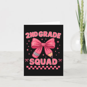 Second Grade Squad First Day Of School 2nd Grade C Card