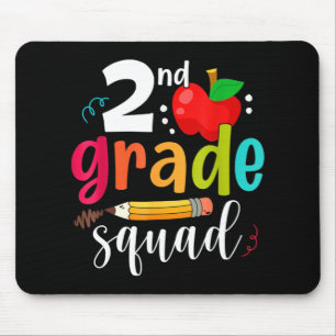 Second Grade Squad Fun Back To School 2nd Graders  Mouse Mat