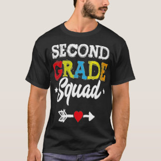 Second Grade Squad  Teacher Student Kids best frie T-Shirt