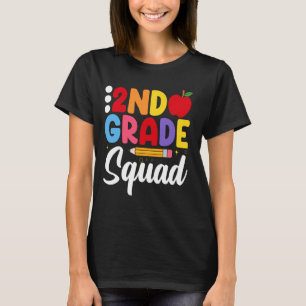 Second Grade Squad Teachers Kids 2nd Grade Back to T-Shirt
