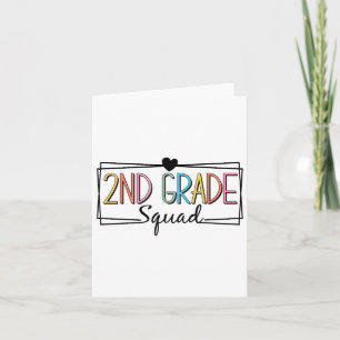 Second Grade Squad Teachers Kids 2nd Grade Ck To S Card