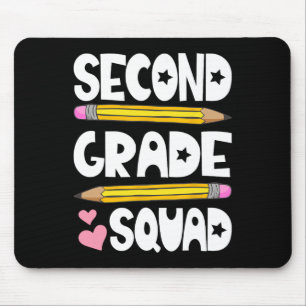 Second Grade Squad Team Ck To School Teacher Stude Mouse Mat