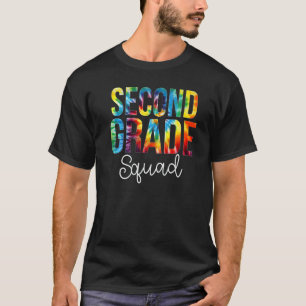 Second Grade Squad Tie Dye Appreciation Day Back T T-Shirt