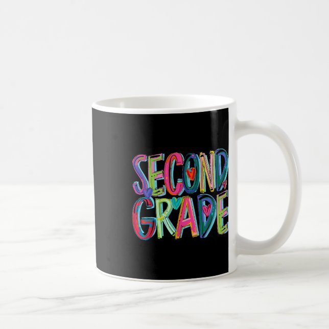 Second Grade Teacher First Day Of 2nd Grade Back T Coffee Mug (Right)
