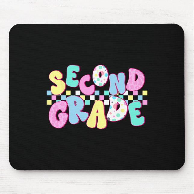 Second Grade Teacher First Day Of 2nd Grade Back T Mouse Mat (Front)