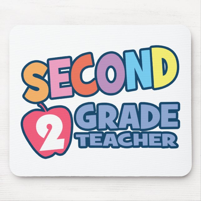 Second Grade Teacher Mouse Mat (Front)