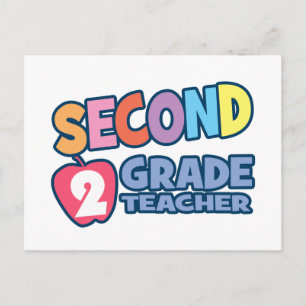 Second Grade Teacher Postcard