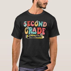 Second Grade Teacher Retro 2nd Grade Back To Schoo T-Shirt