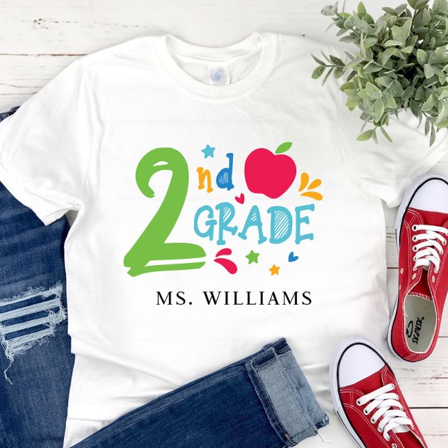 Second Grade Teacher T-Shirt (Creator Uploaded)