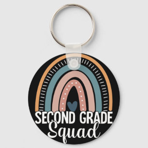 Second Grade Teachers Rainbow Byck To School 2nd G Key Ring