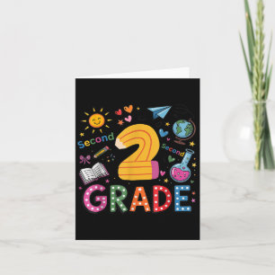 Second Grade Team Funny Pencil Back To School Teac Card