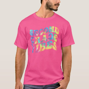 Second Grade Vibes 2nd Grade Teacher Back To Schoo T-Shirt