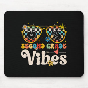 Second Grade Vibes - 2nd Grade Team Retro 1st Day Mouse Mat