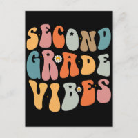 Second Grade Vibes Back To School Groovy School