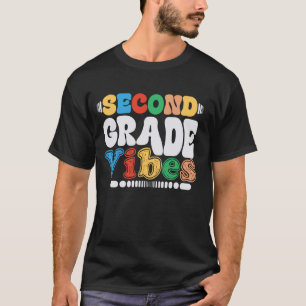 Second Grade Vibes Groovy Back To School Teacher S T-Shirt