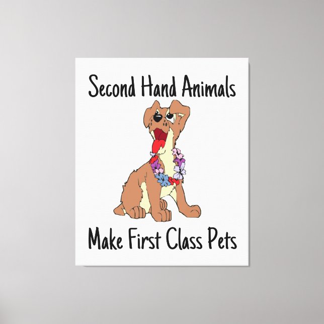 Second Hand Animals Make Stretched Canvas Print (Front)
