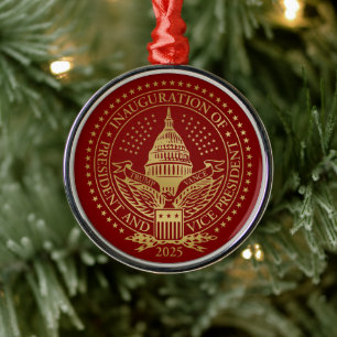 Second Inauguration of President Trump Metal Tree Decoration