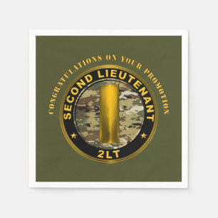 Second Lieutenant 2LT Promotion Napkin
