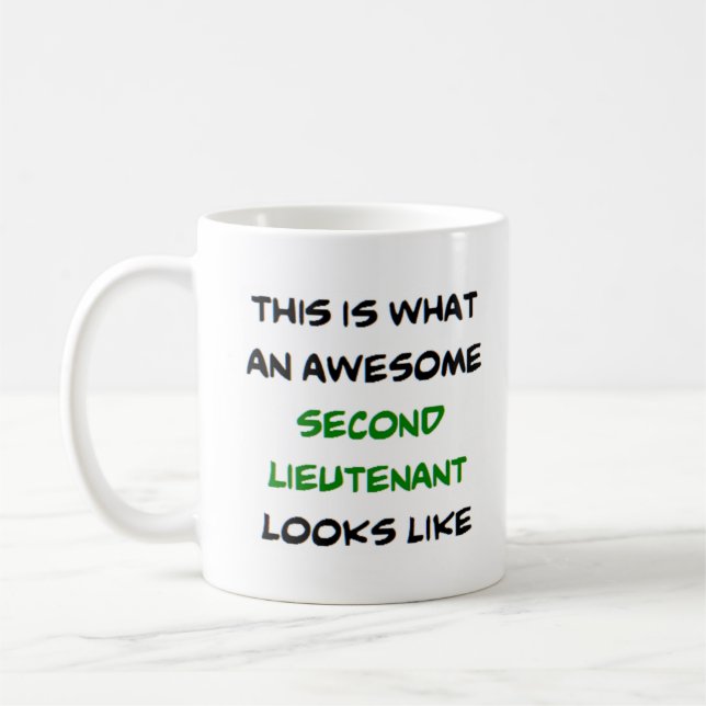 second lieutenant, awesome coffee mug (Left)