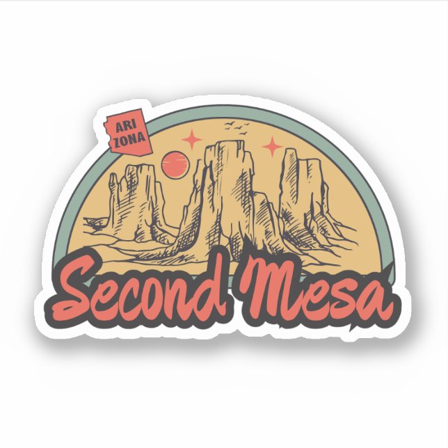 Second Mesa, Arizona  Sticker (Front)