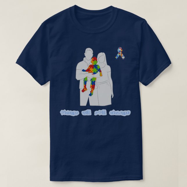 second of april world autism awareness day t T-Shirt (Design Front)