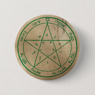 Second Pentacle of Venus 6 Cm Round Badge