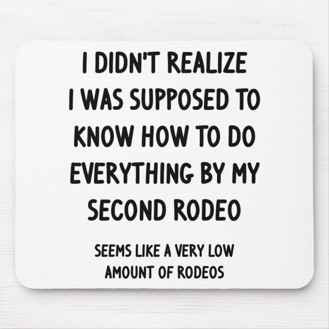 Second Rodeo Mouse Mat (Front)