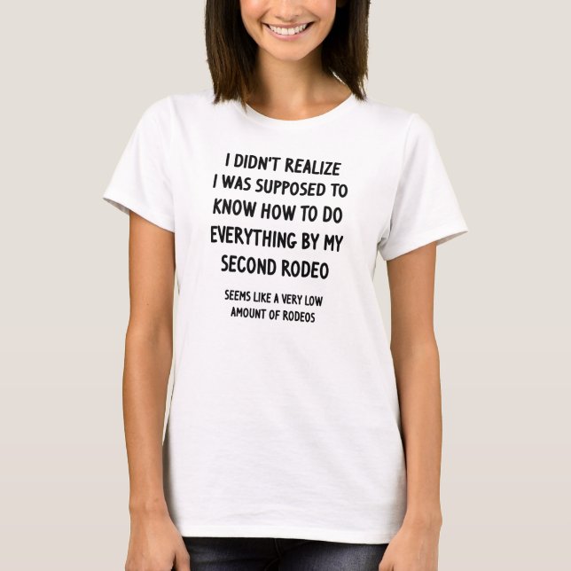 Second Rodeo T-Shirt (Front)