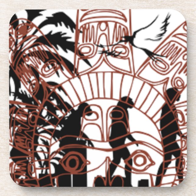 Second Shift Workers Design Coaster (Front)