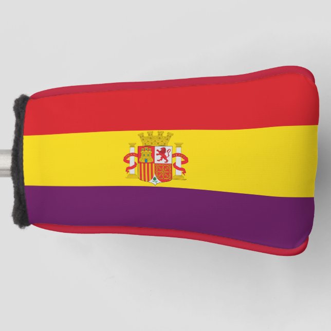Second Spanish Republic Flag Golf Head Cover (Front)