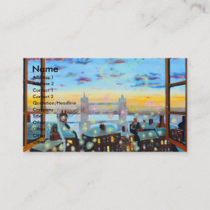 Second star to the right. Peter Pan inspired art Business Card