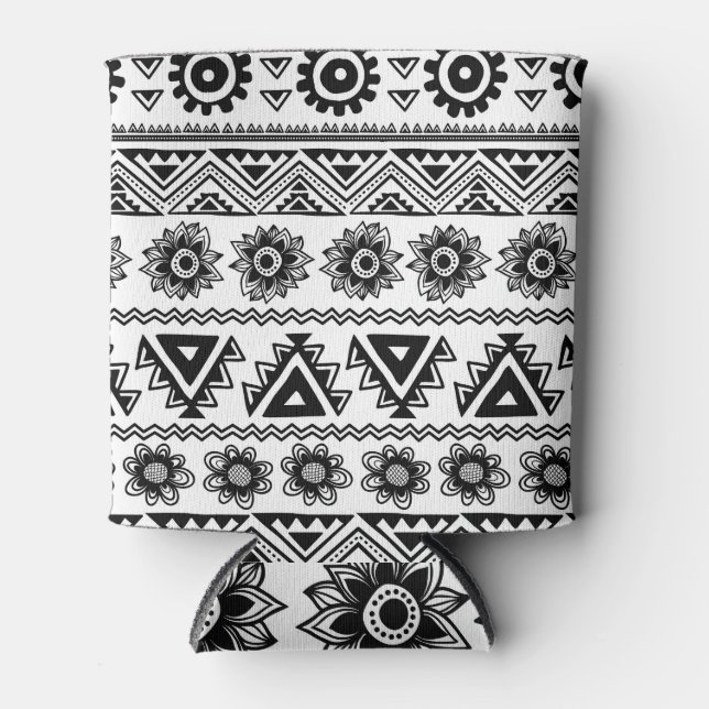 Second tribal ethnic, seamless pattern. can cooler (Front)