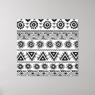 Second tribal ethnic, seamless pattern. canvas print
