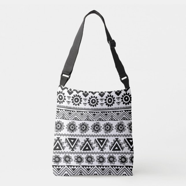 Second tribal ethnic, seamless pattern. crossbody bag (Front)