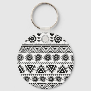 Second tribal ethnic, seamless pattern. key ring