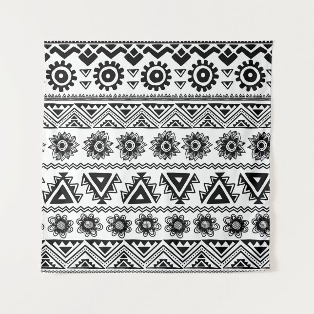 Second tribal ethnic, seamless pattern. tapestry (Front)