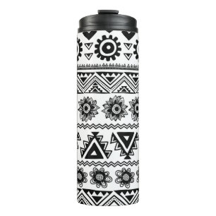 Second tribal ethnic, seamless pattern. thermal tumbler