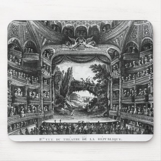 Second view of the Theatre de la Republique Mouse Mat (Front)