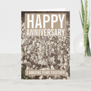 Best Of 88 Cotton Anniversary Card