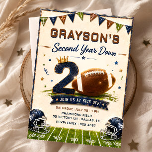 Second Year Down 2nd Birthday Invitation