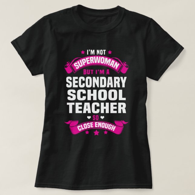 Secondary School Teacher T-Shirt (Design Front)