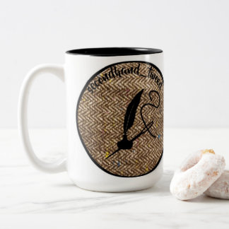 secondhand tweed logo mug